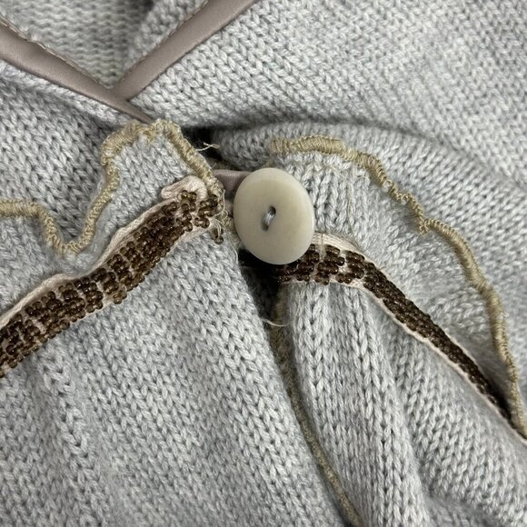 Anthropologie Tiny Rare Wool Blend Long Length Boho Cardigan Coat - Picture 5 of 11